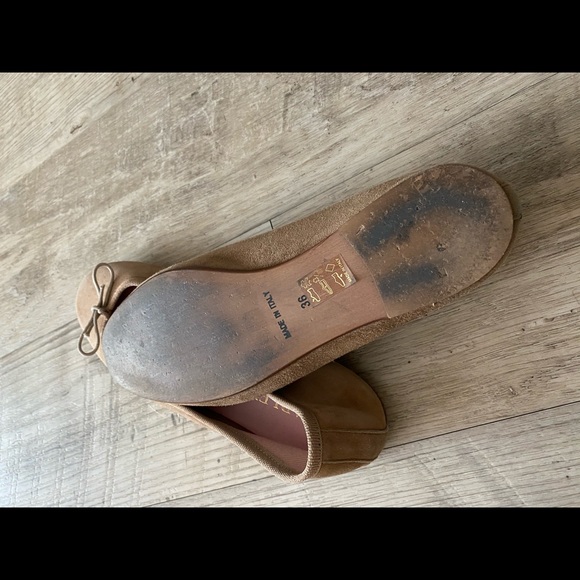 Suede classic ballet Italian shoes, Size 36 - Picture 4 of 4